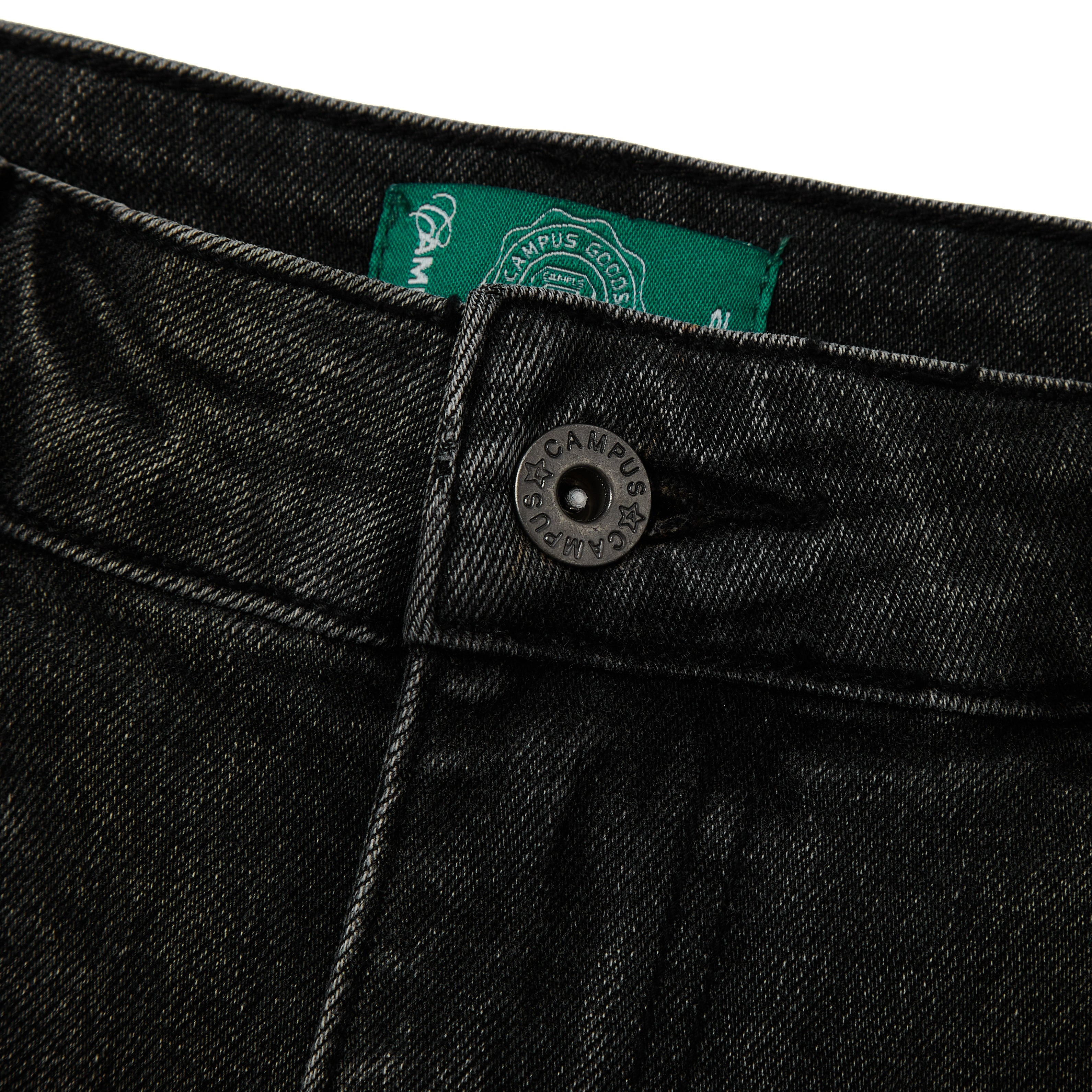 Postcard Jorts (Black Wash)